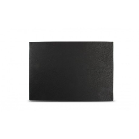 Placemat 43x30cm leather look black Layer