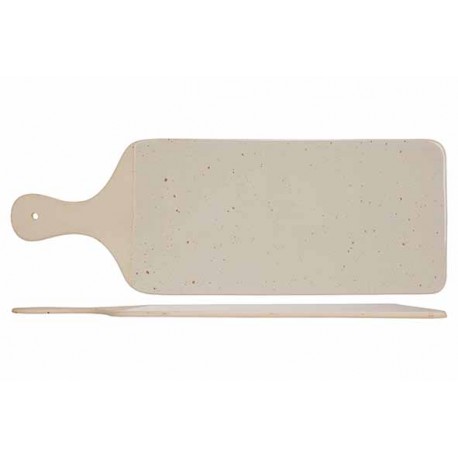 AMUSE QUARTZ SERVEERPLANK 39,5X14CM MET GREEP - BY SPOTS & SPECKLES