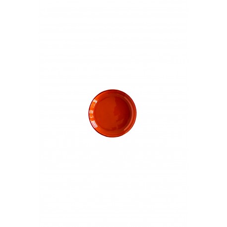 Bord Estela D12cm x H2cm (Oranje, rode rand)