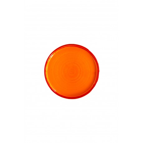 Bord José D22cm x H2,5cm (Oranje, rode rand)