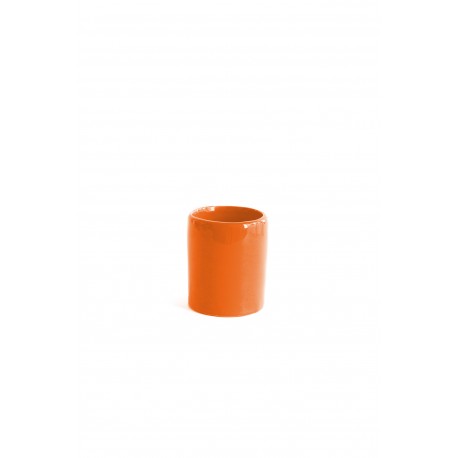 Mokka koffie/thee beker D7cm x H8cm (Oranje)