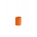 Mokka koffie/thee beker D7cm x H8cm (Oranje)