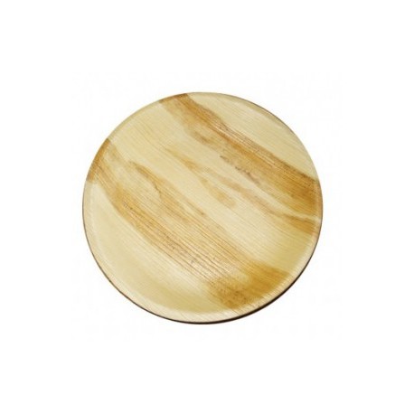 Bord hout palm rond Ø180mm 25 stuks
